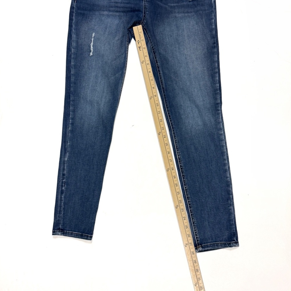 Democracy Ab Technology Skinny Jeans 6 Mom Distressed Mid Rise Stretch Medium - Picture 10 of 11